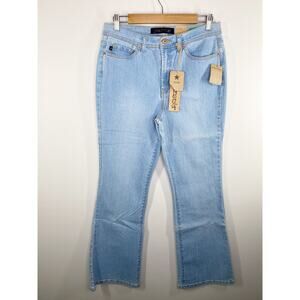Jeanstar Elle Stretch Mid Rise Light Wash Blue Bootcut Jeans Women's Size 12